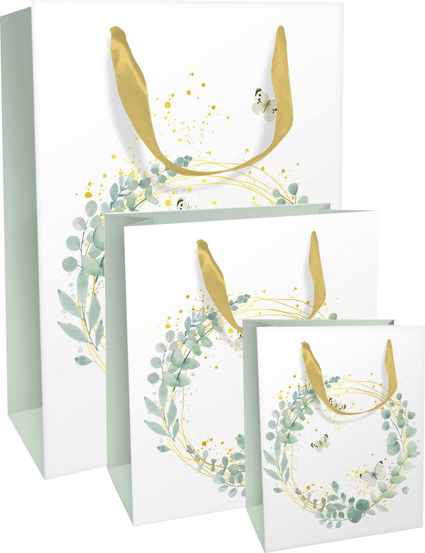 Braun + Company Festliche Tragetasche – Papier, matt, 160 g/m2 – 120 × 150 × 60 mm