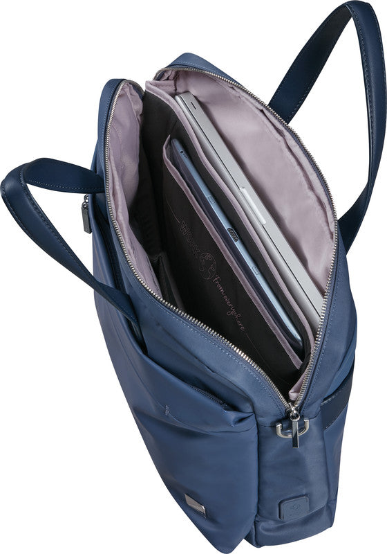 Samsonite Workationist Notebook-Tasche – 12 l, wasserabweisend, Aufsteckfunktion, recyceltes PET (rPET), blau