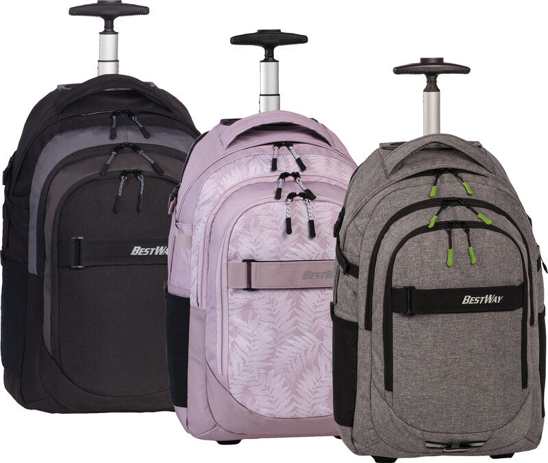 Bestway Notebook-Trolley – 21 l, für Notebooks bis 15", Weichschale, schwarz/mittelgrau, 31 × 51 × 21 cm