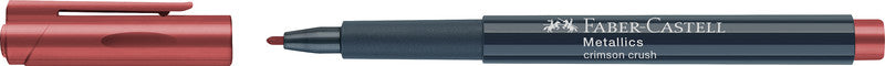 Faber-Castell Non-Permanent Marker Metallic – Rundspitze 1,5 mm – Crimson Crush – trocken abwischbar