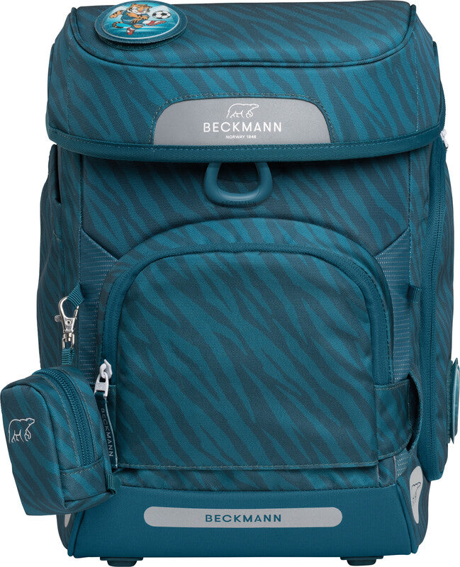 Beckmann Plus Air – Schulrucksack, Tiger Stars, 20 l, 28×40,5×23 cm, mit Wendetasche