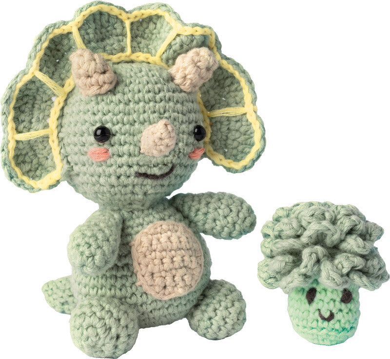 Folia Mini-Häkel-Set Tiere – 10,0 cm×14,0 cm, Mehrfarbig