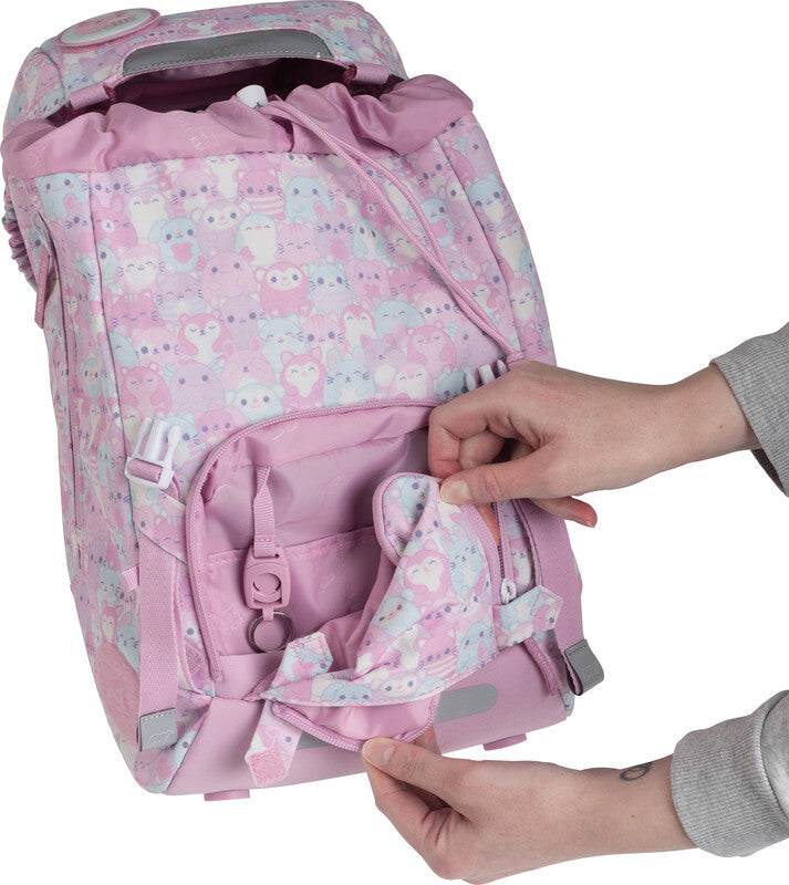 Beckmann Classic 1st – Schulrucksack, Hug Me, 22 l, 24×37×25 cm, für Laptop bis 15", mit Wendetasche