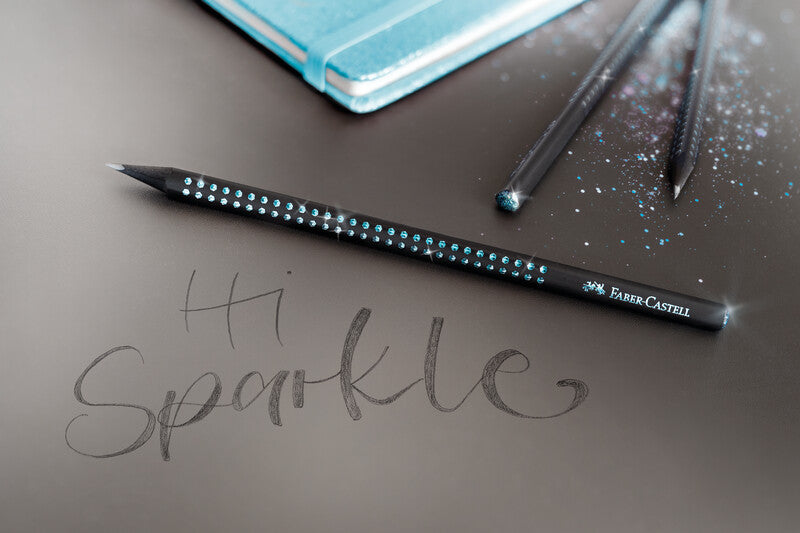 Faber-Castell Grip Sparkle Bleistift B, dreikantig, mit rutschfester Griffzone