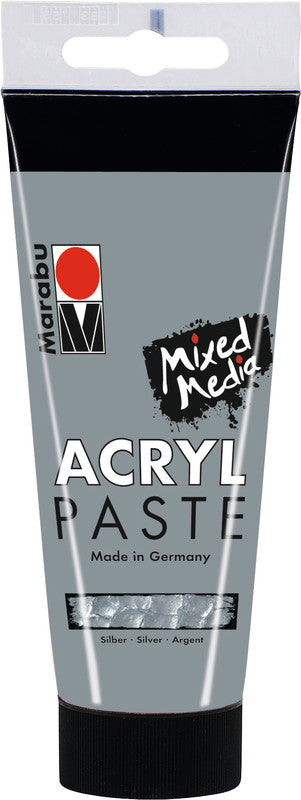 Marabu Acrylpaste – Silber Metallic, 100 ml