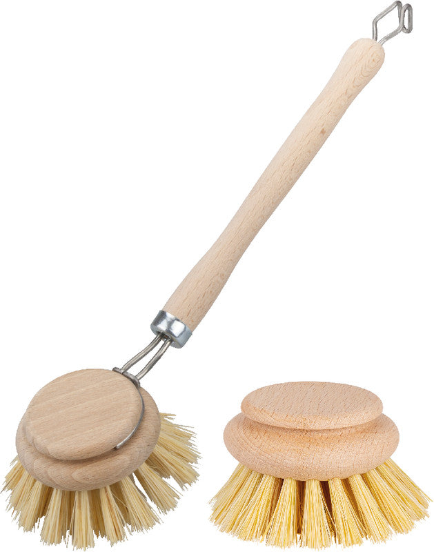 Croll+denecke Croll & Denecke Ersatzkopf für Geschirrbürste – Buche, Sisal