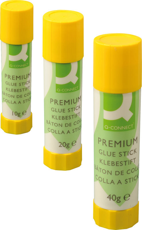 Q-CONNECT Klebestift – Stift, permanent, transparent, lösemittelfrei, 10 g, für Papier, Karton, Fotos usw.