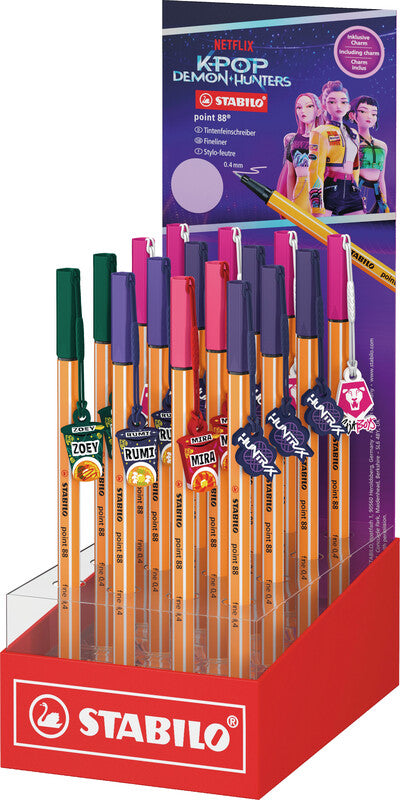 STABILO point 88 Fineliner – 16 Stk., 0,4 mm, 5 Farben