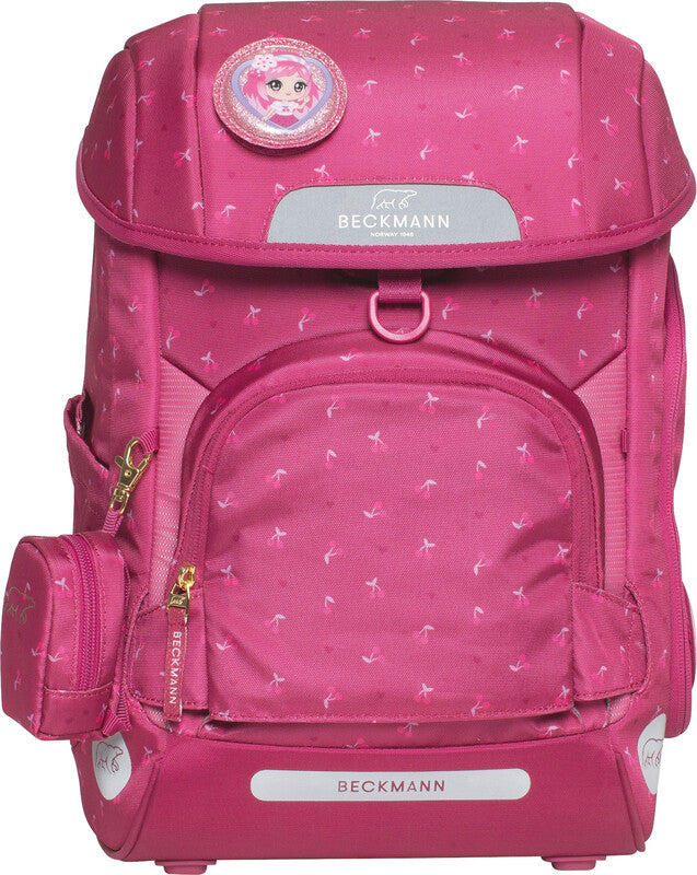 Beckmann Schulrucksack Plus Air – Cherry – aus recyceltem PET