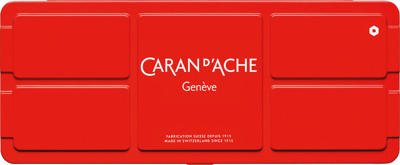 Caran d-Ache Caran d'Ache – Deckfarbkasten – 7 Farben, inklusive Deckweiss, mit Pinsel