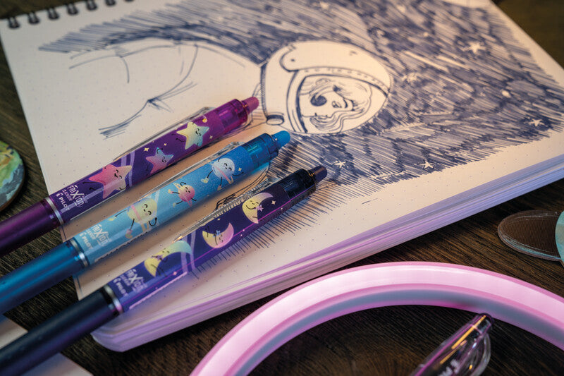 Pilot FriXion Ball Cosmic Dreams – Tintenroller, sortiert, radierbar, Kunststoff, für Linkshänder – 6 Stk.
