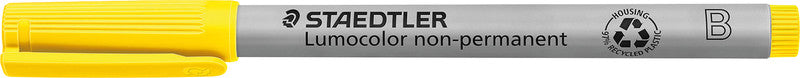 Staedtler Non-Permanent Marker Lumocolor – breite Keilspitze 1-2,5 mm – gelb – nachfüllbar