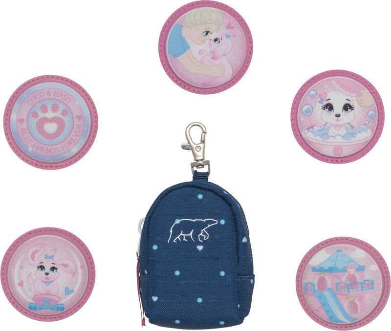Beckmann Schulrucksack Active Air Flx – 6-teilig – Pet Friends Blau – 26×39×22 cm – recycelte Materialien