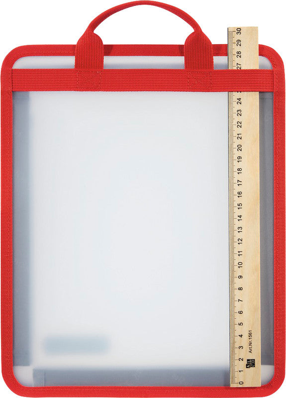 Step by Step Faltbare Heftbox für A4+ – 3 Fächer, Kunststoff, grün, Tragegriff, wasserabweisend