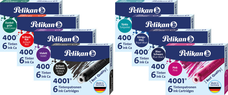 Pelikan Tintenpatronen 4001 – Königsblau, geruchsarm, 250 Stk.