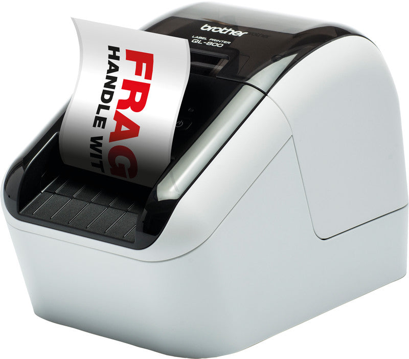 Brother QL-800 – Etikettendrucker, Thermodirekt, bis 62 mm, 2-farbig (schwarz/rot), USB, 300 dpi, 148 mm/s