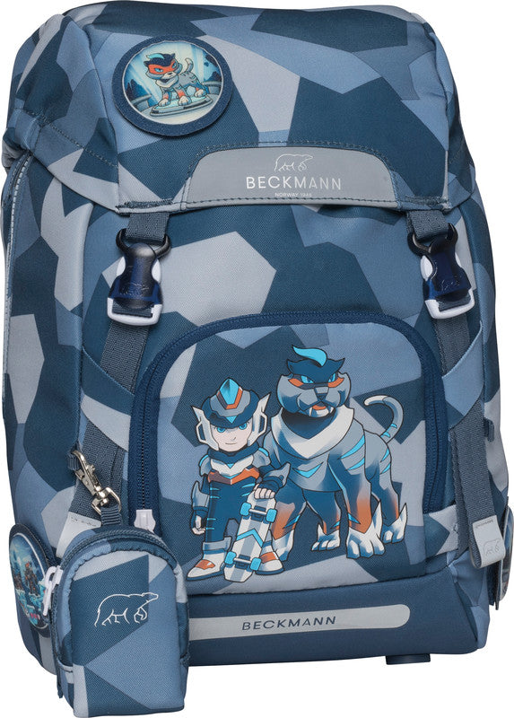 Beckmann Classic Schulrucksack – Tiger Race – 24,0×37,0×25,0 cm – recyclingfähig