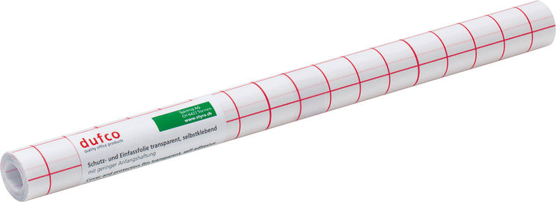 Dufco Klebefolie – glänzend, permanent, transparent – 35,0 × 250,0 cm