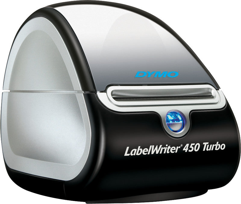 DYMO LabelWriter 450 Turbo – Etikettendrucker, Thermodirekt, USB, 600 dpi, für LabelWriter-Etiketten bis 60 mm