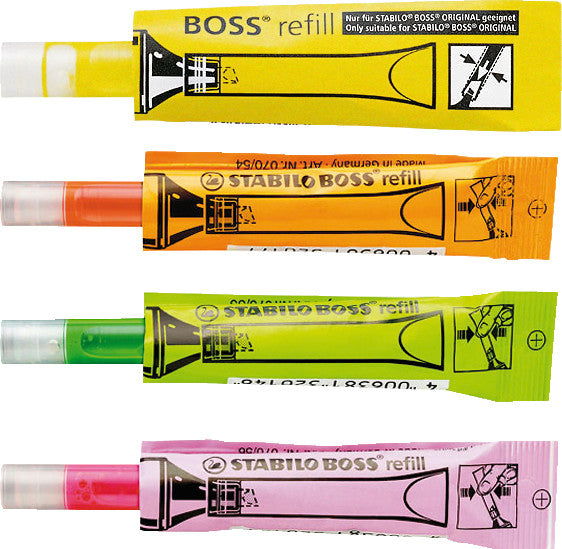 STABILO Textmarker-Nachfüllung BOSS – grün, 2-5 mm, 1 Stk.