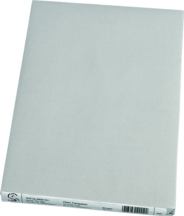 Scaldia Transparentpapier – A4, 80 g/m², weiss transparent, 250 Bogen, für Kopierer s/w, Laserdrucker und mehr