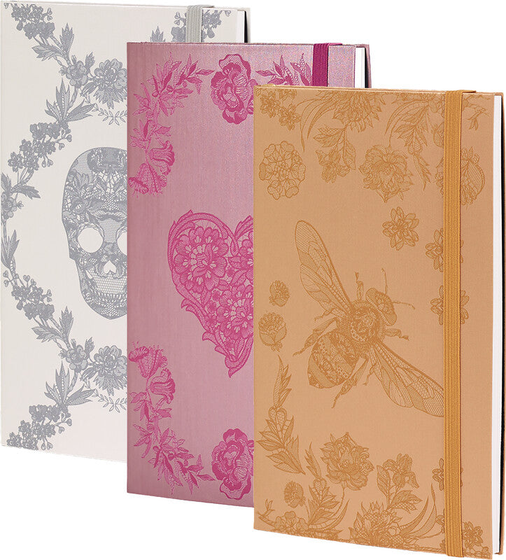 Castelli Notizbuch, 130 × 210 mm, liniert, Leimbindung, 192 Seiten, 80 g/m² – mehrfarbig