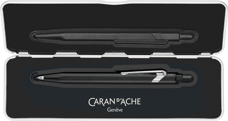 Caran d-Ache Fixpencil Slimpack Fallminenstift – 2,0 mm – Aluminium – Schwarz – Mit Spitzer
