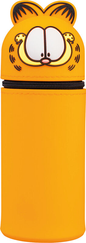 Garfield Schlamperetui, Orange, Silikon, 7 × 18 cm