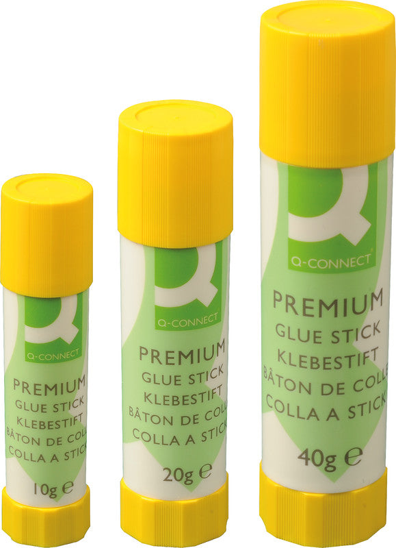 Q-CONNECT Klebestift – permanent, transparent, lösemittelfrei, 20 g, für Papier, Karton, Fotos u. a.