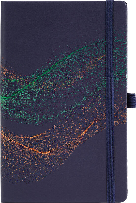 Castelli Notizbuch – A5 – Liniert – 192 Seiten – 80 g/m² – Gebunden, Gummiband, Stiftschlaufe, Mehrfarbig