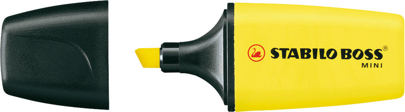 STABILO BOSS Textmarker Mini Set 3 Farben – Keilspitze, 2–5 mm