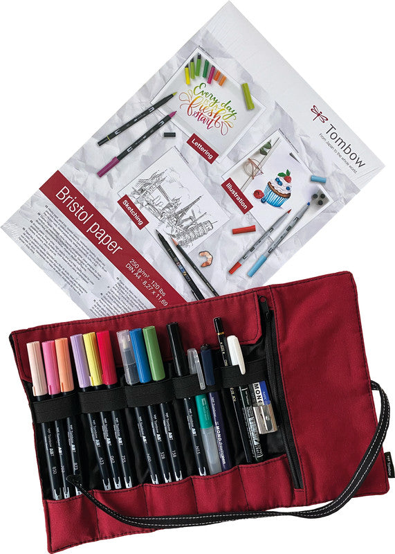 Tombow Rollerset Handlettering Manga – 10 ABT Dual Brush Pens – A4