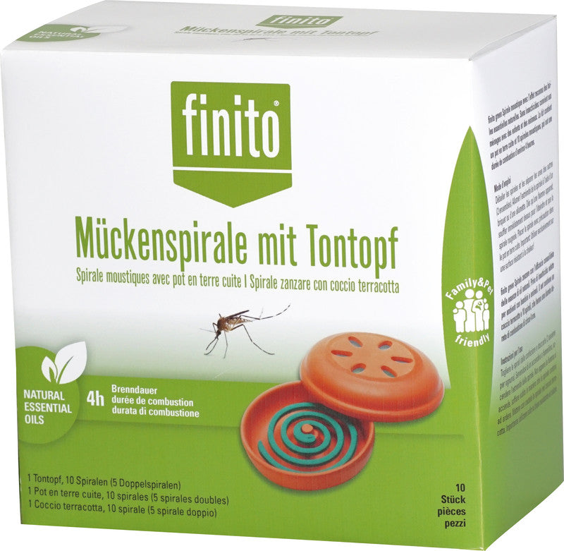 Finito green Insektenfalle – braun – Tontopf – für Mücken – 10 Stk.