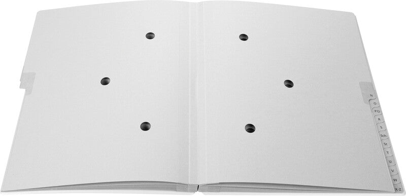 Biella Sammelmappe für A4, Karton, Schwarz, mit Leinwandrücken