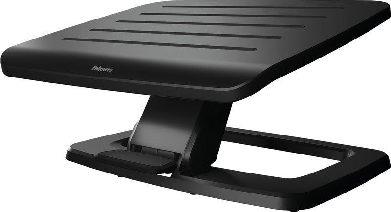 Fellowes Fussstütze Hana – 45 × 21,8 × 17,5 cm, Aluminium/Esche, schwarz