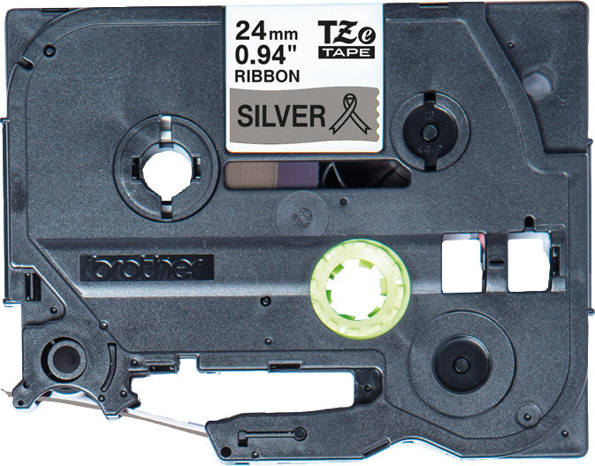 Brother Textilband – 24 mm × 4 m, silber, schwarz
