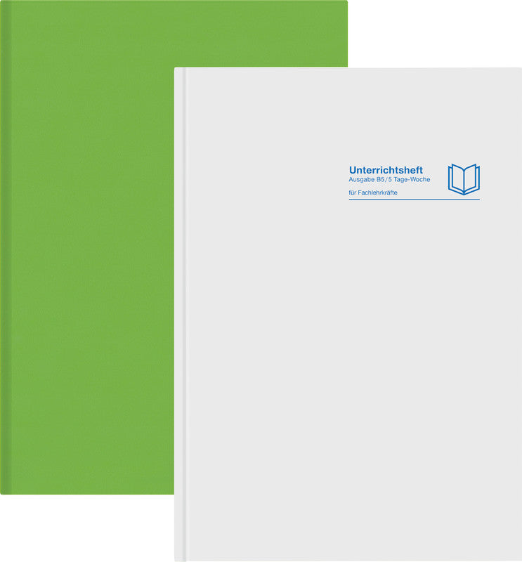 Verlag für unterrichtsm. Unterrichtsheft, A4, Buchbindung, Hardcover, 128 Seiten, perforiert – grau