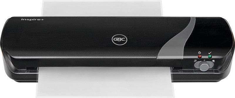 GBC Inspire+ Laminiergerät A4 – 2-Rollen, 75–125 µm, Kaltlamination, Aufheizzeit 4 Min., 250 mm/min, schwarz