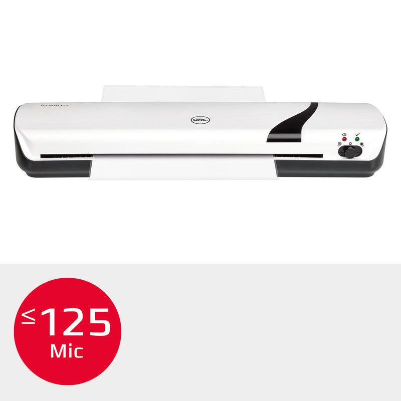 GBC Inspire+ Laminiergerät A3 – 2-Rollen, 75–125 µm, Kaltlamination, Aufheizzeit 4 Min., 250 mm/min, Weiss