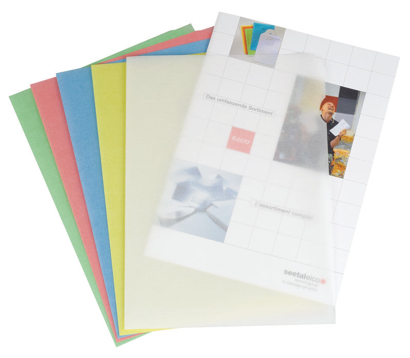 Elco Sichtmappe A4 – Rot, Papier, 100er-Pack