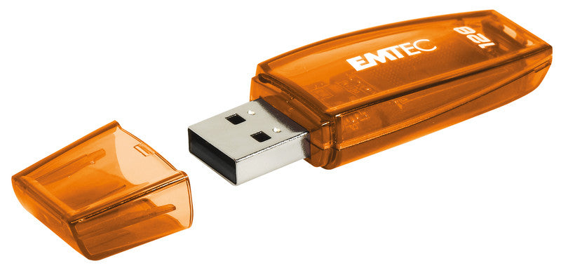 Emtec C410 USB-Stick – 128 GB, USB 2.0, orange
