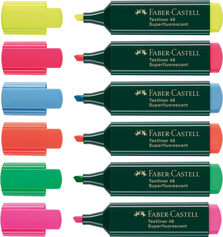 Faber-Castell Textmarker rosa – Keilspitze, 1–5 mm, nachfüllbar