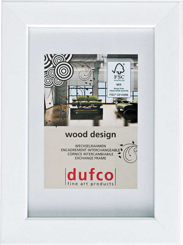 Dufco Wechselrahmen Toronto, Holz, Weiss, 30 × 45 cm – FSC, eco:plus