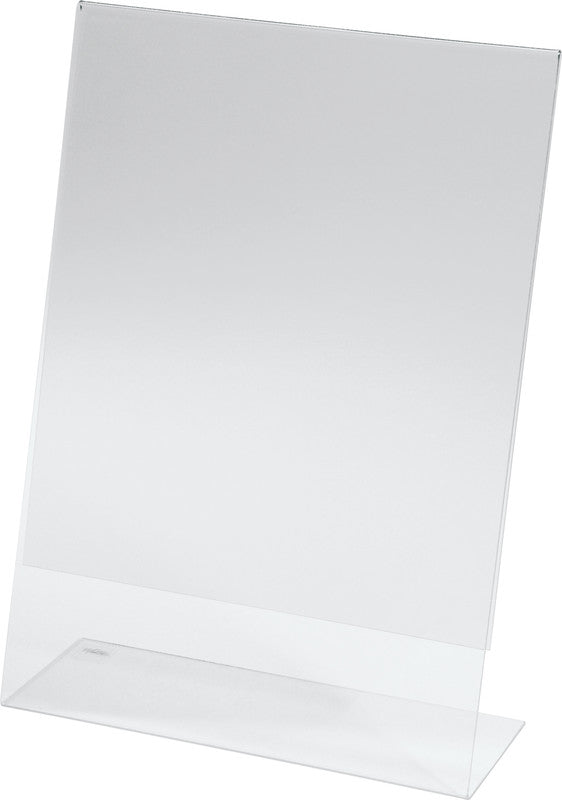 Sigel Tischaufsteller – für A4 Hochformat, Transparent, Kunststoff, 213×78×302 mm