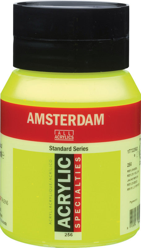 Royal Talens Amsterdam – Acrylic Standard – Acrylfarbe – Reflexgelb, 500 ml