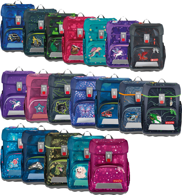 Step by Step Schulrucksack-Set Cloud – 5-teilig – Police Truck Diego – 28,0×37,5×20,0 cm