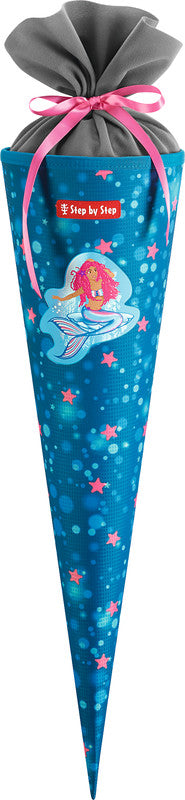 Step by Step Schultüte 70 cm × Ø 18 cm, 5 l – Motiv Mermaid Lola – rPET