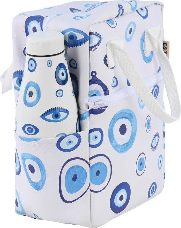 Estia Lunchtasche – isoliert, mit Reissverschluss – 7 l – mehrfarbig – Baumwolle – Spirit of Luck