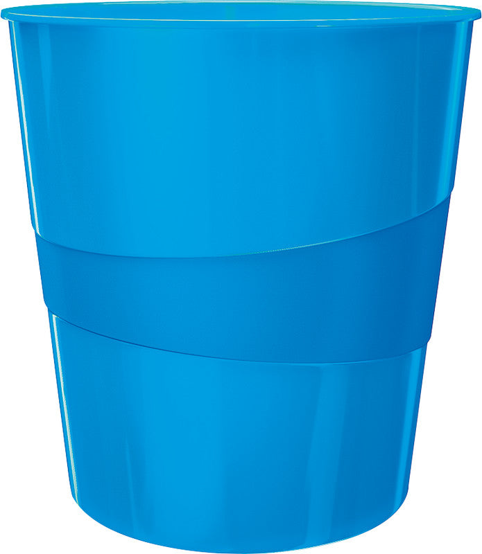 Leitz Papierkorb WOW – Kunststoff, Blau