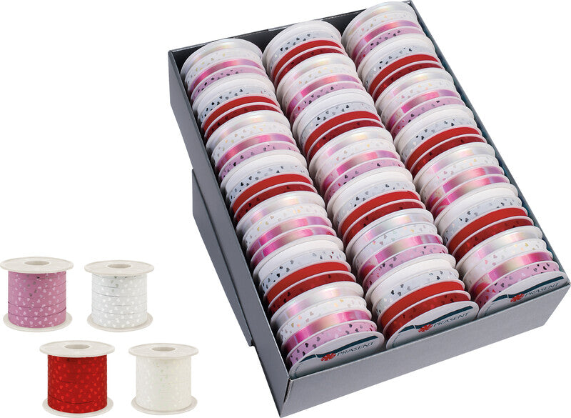 Präsent Geschenkband – Cherie – irisierend, Kunststoff – 10 mm × 100 m